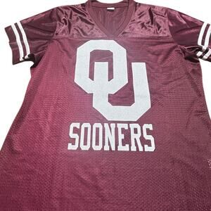 Sport Tek Sooners Glitter Mesh Shirt